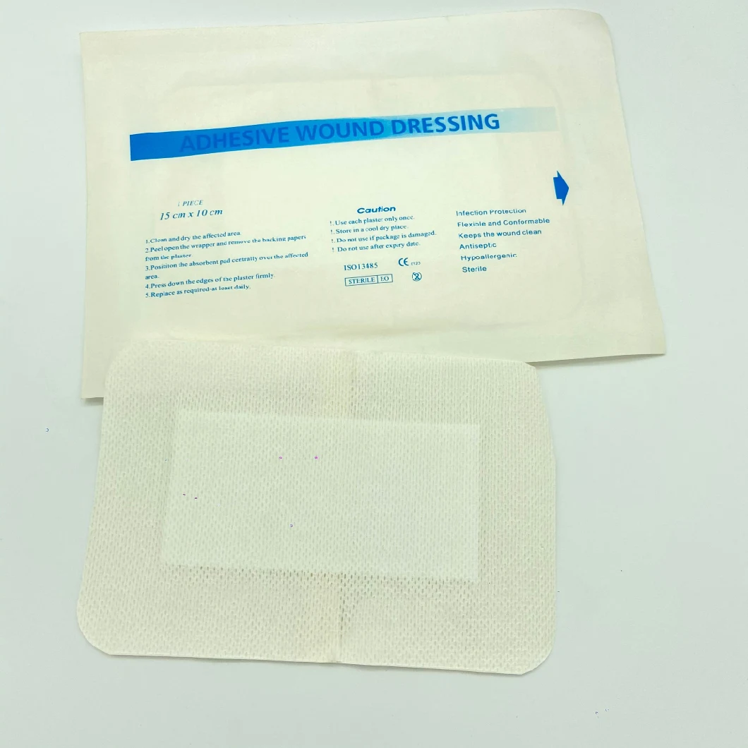 Hypoallergenic Hydrogel Sterile Silicone Foam Absorbent Pad Non Adhesive Woven Wound Dressing