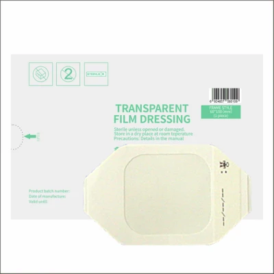 Pansement de film transparent stérile médical avec styles de cadre, tampon, IV, etc. dans différentes tailles