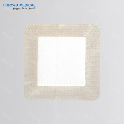 FDA Ce ISO Medical Border Pansement en mousse de silicone Pansement de l'île